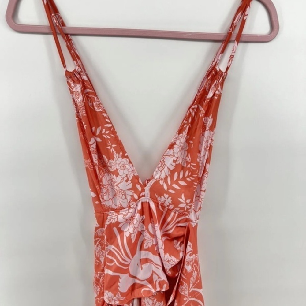 Free People Ashley Dress color is Coral - Picture 7 of 7